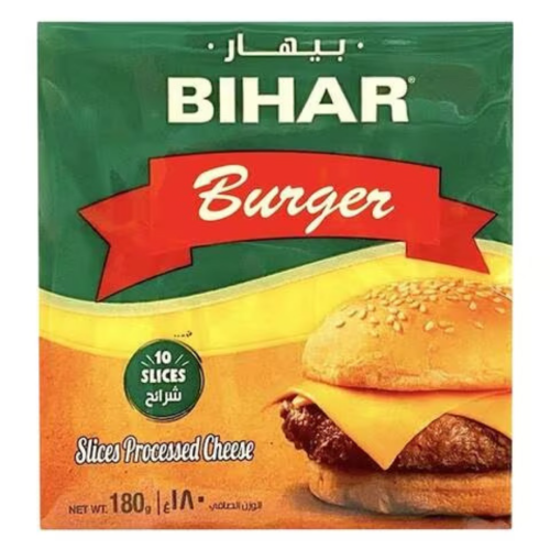 bihar sliced cheese burger 180g
